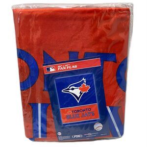 Toronto Blue Jays Fan Flag MLB PSG Great America Store Red and Blue 36 X 47